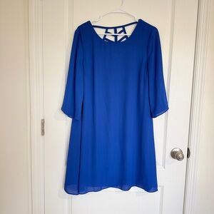 Apt. 9 Royal Blue Long Sleeve Dress